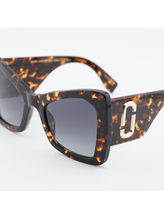 Marc Jacobs MARC 761/S 0086 9O Sunglasses Havana Butterfly Frame, Grey Lenses main image 12